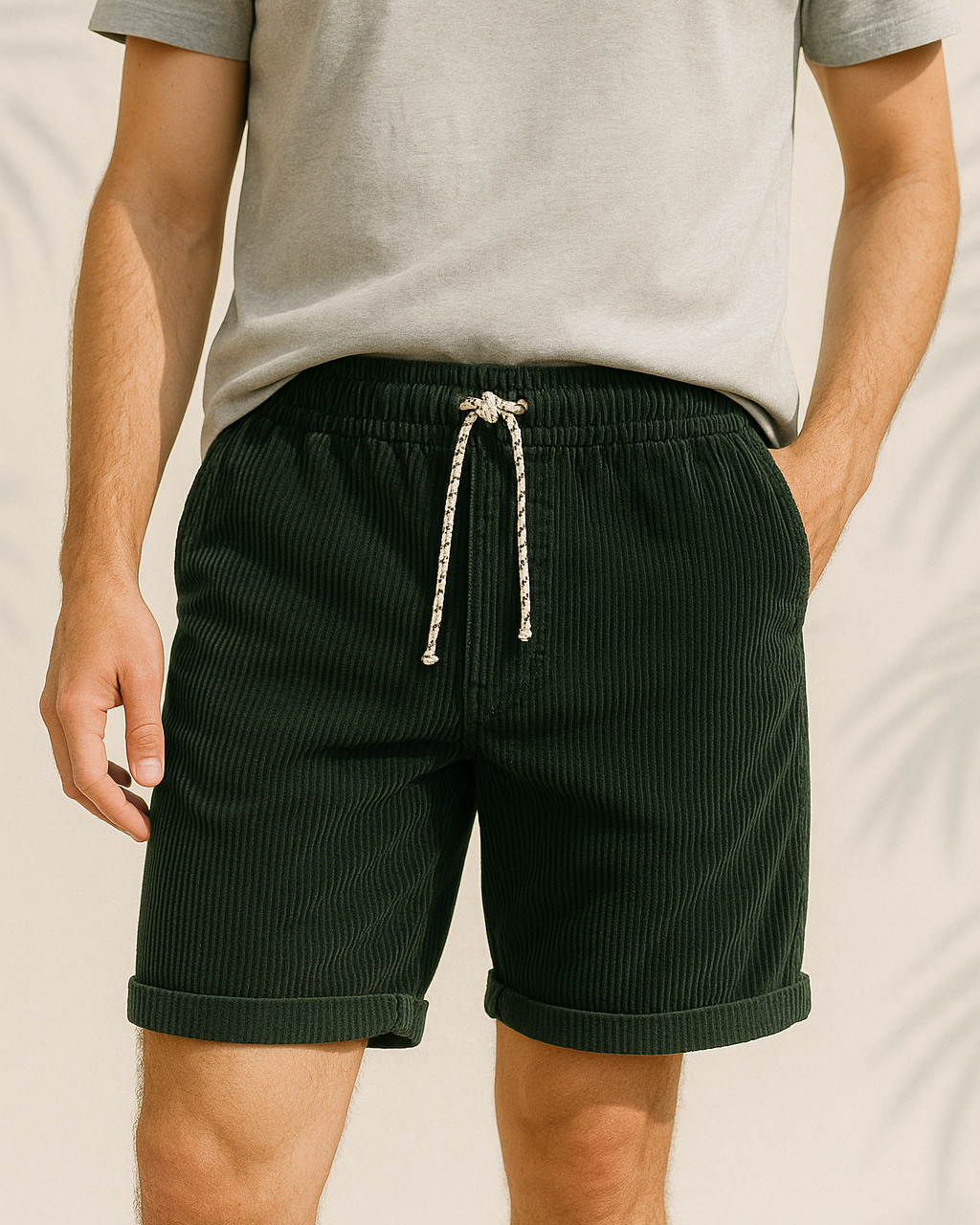 DAVID | Pantalones Cortos de Pana