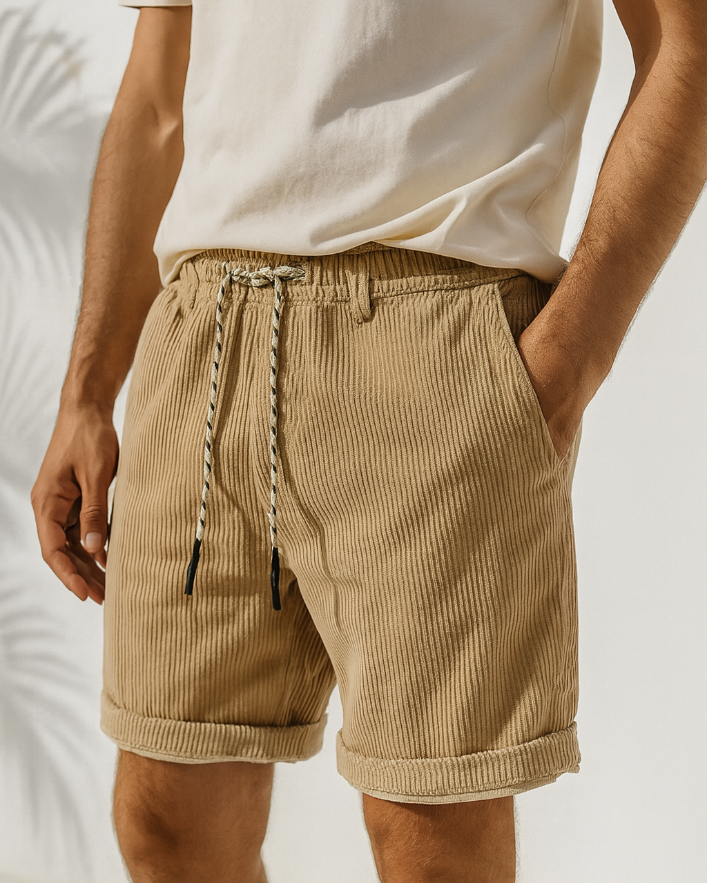 DAVID | Pantalones Cortos de Pana