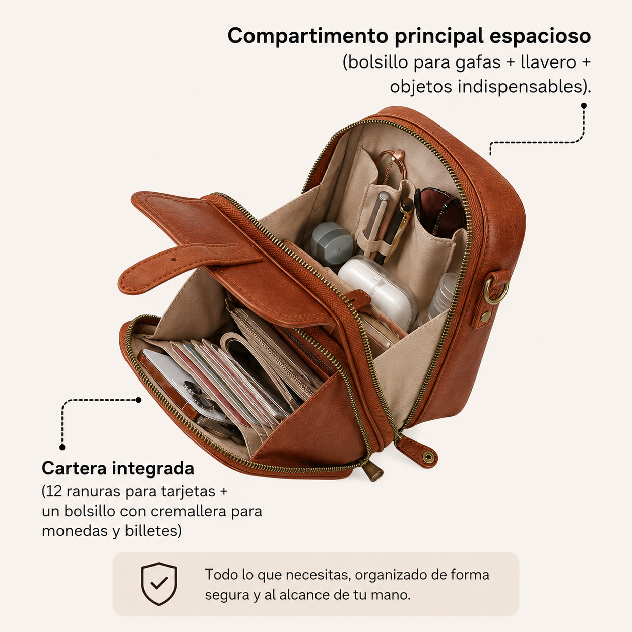Isabel - El Bolso Bandolera Más Espacioso