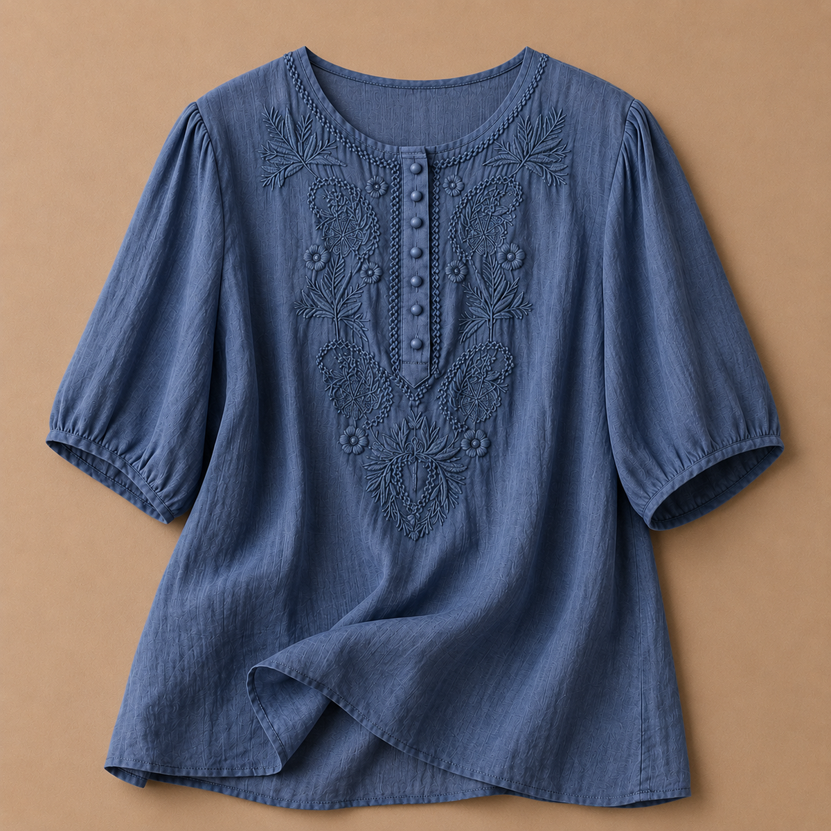 Martha | Blusa de Algodón y Lino Verena