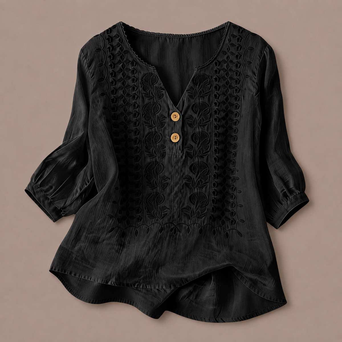 Blusa de Algodón y Lino Adelina