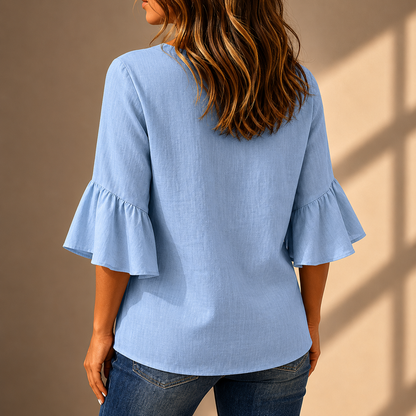 Blusa Adeline de Mangas con Volantes