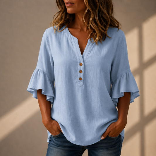 Blusa Adeline de Mangas con Volantes