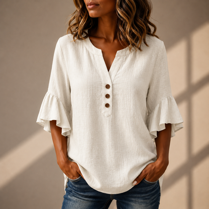 Blusa Adeline de Mangas con Volantes