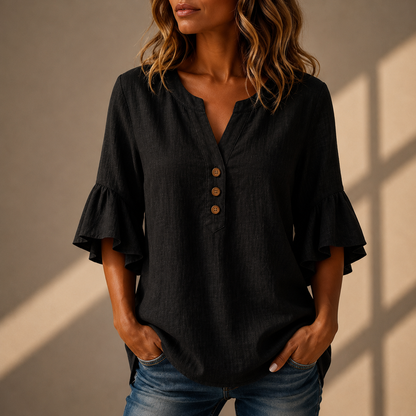 Blusa Adeline de Mangas con Volantes