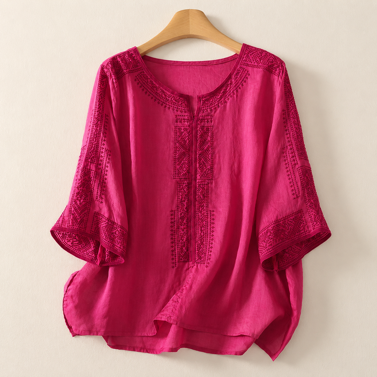 Blusa de Algodón y Lino Celine