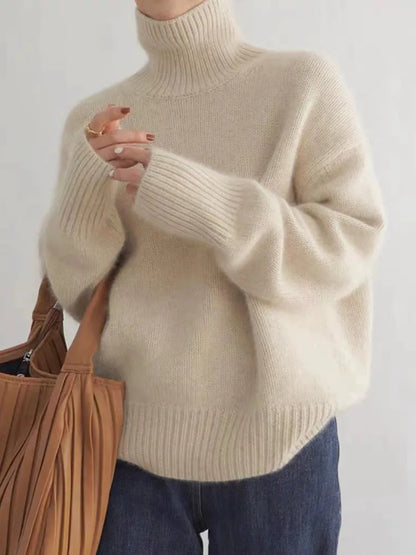 Jersey de Cuello Alto en Cachemira Clémence - Elegancia y Sofisticación