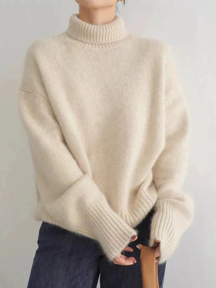 Jersey de Cuello Alto en Cachemira Isabella - Elegancia y Refinamiento