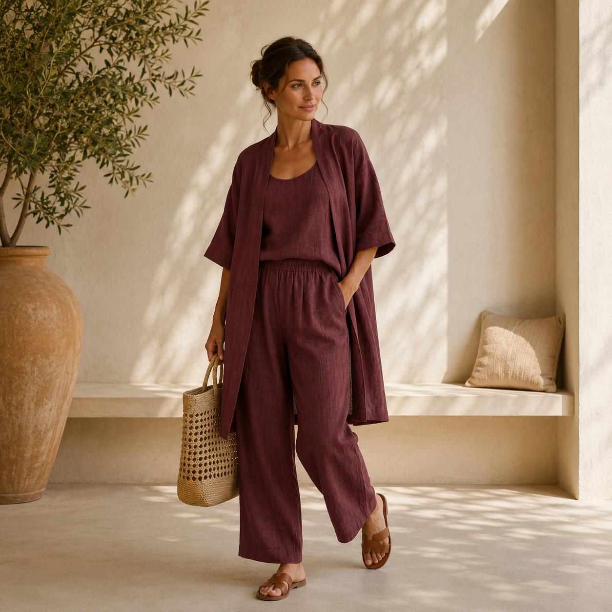 Clara | Conjunto de Lino Premium 3 Piezas
