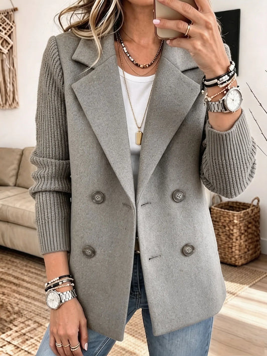 Ceferina | Blazer Elegante con Mangas de Punto