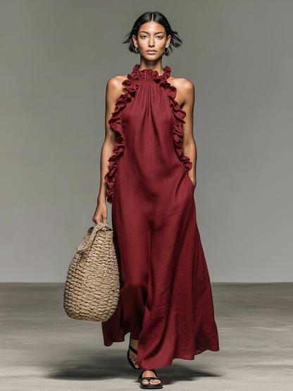 Lora | Vestido Maxi con Bolsillos