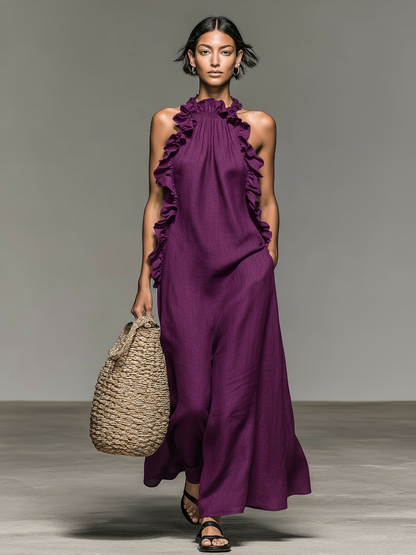 Lora | Vestido Maxi con Bolsillos