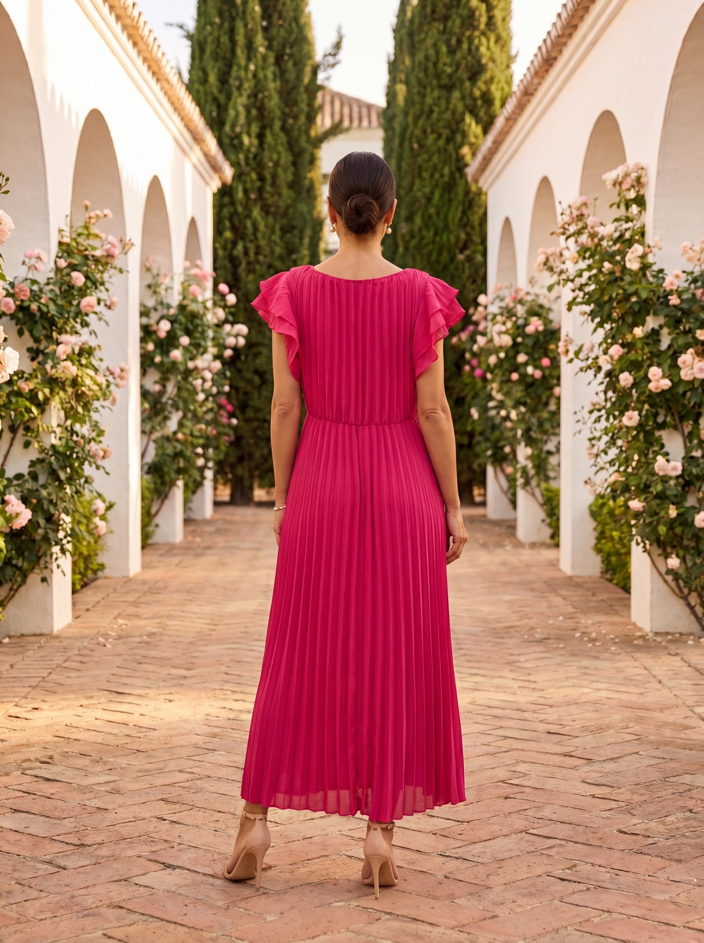 Luna | Elegante Vestido Largo con Cintura Anudada