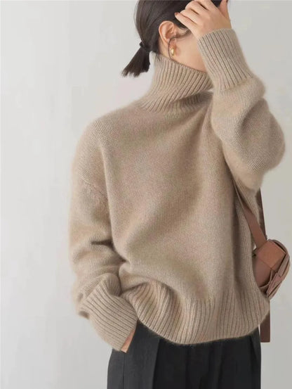 Jersey de Cuello Alto en Cachemira Clémence - Elegancia y Sofisticación