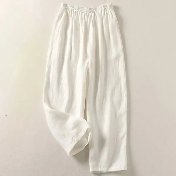Amalia | Pantalón Fluido de Algodón y Lino