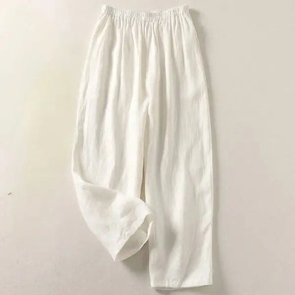 Amalia | Pantalón Fluido de Algodón y Lino
