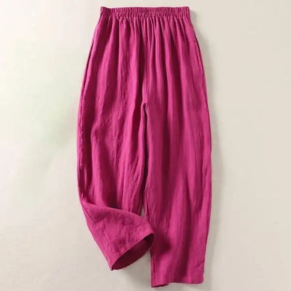 Amalia | Pantalón Fluido de Algodón y Lino