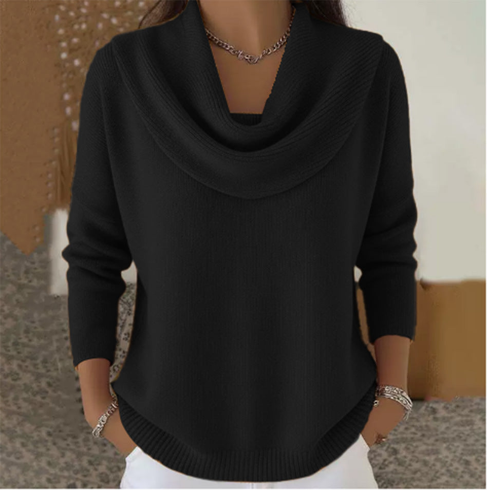 Iole | Jersey de Cuello Drapeado