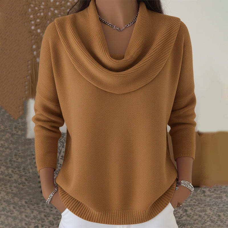 Iole | Jersey de Cuello Drapeado