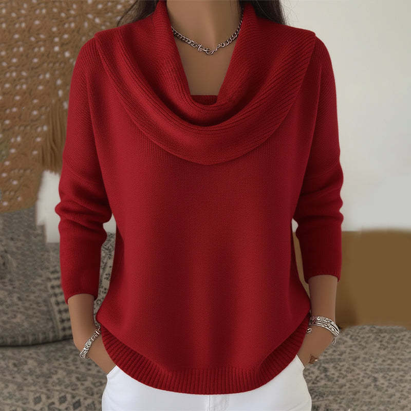 Iole | Jersey de Cuello Drapeado