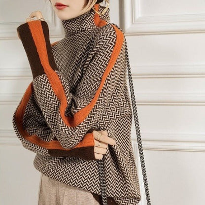 Jersey de Cuello Alto Chic en Cachemira - Elegancia de Clémence