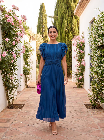 Luna | Elegante Vestido Largo con Cintura Anudada