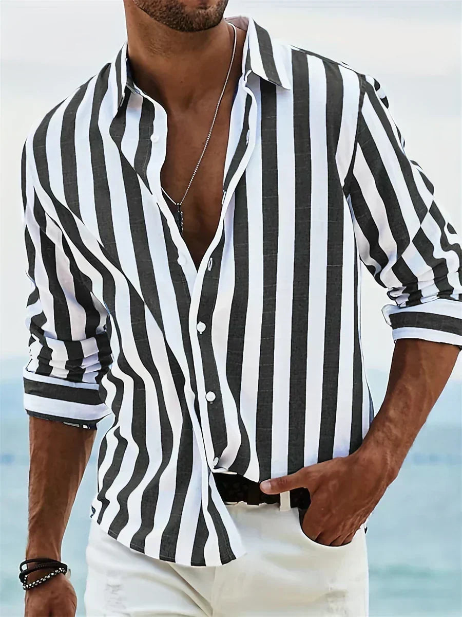 Leonardo | Camisa de Rayas Veraniega