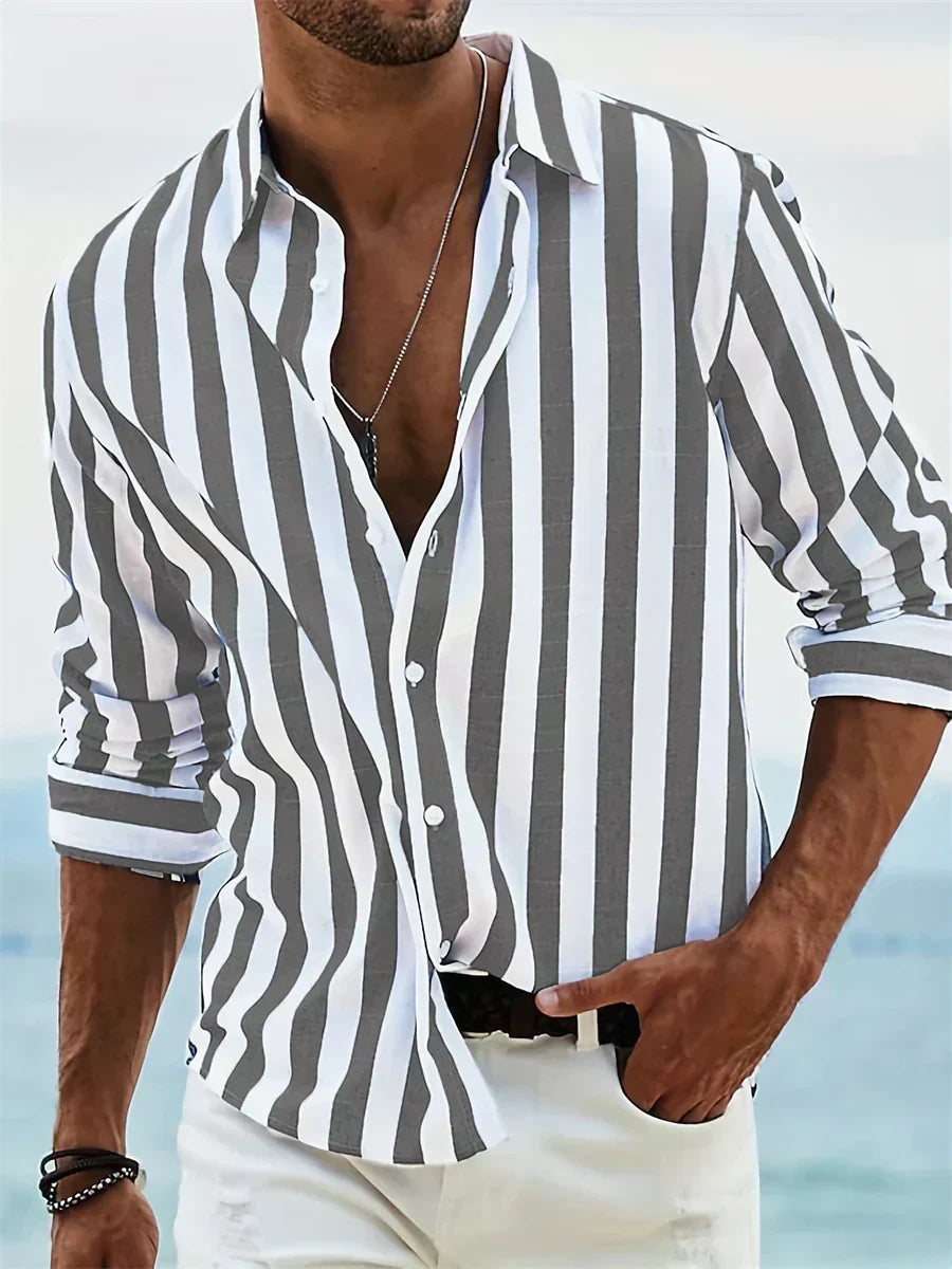 Leonardo | Camisa de Rayas Veraniega