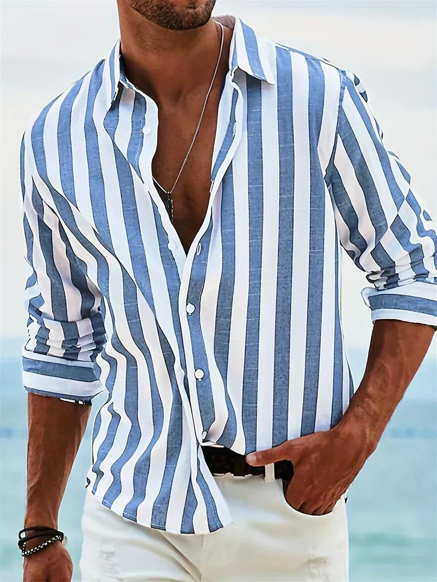 Leonardo | Camisa de Rayas Veraniega