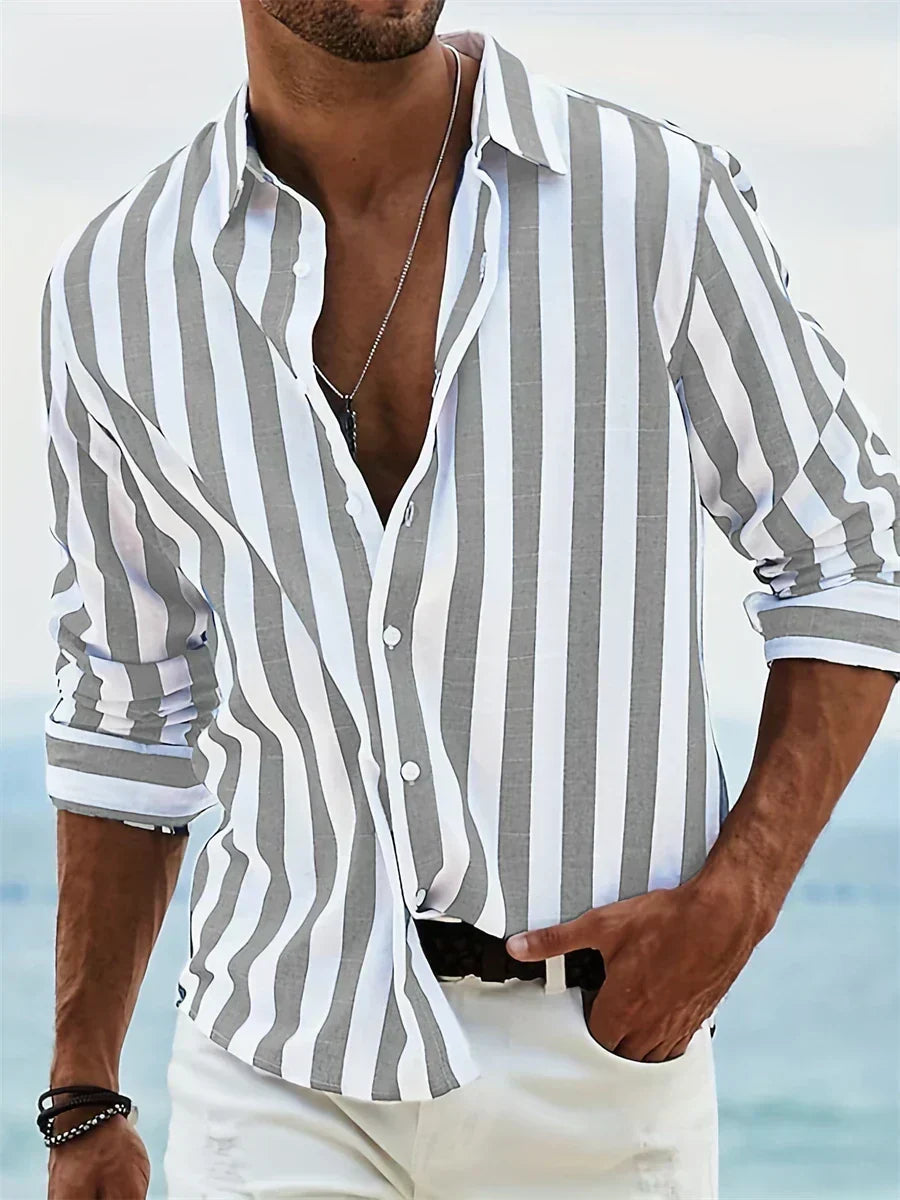 Leonardo | Camisa de Rayas Veraniega