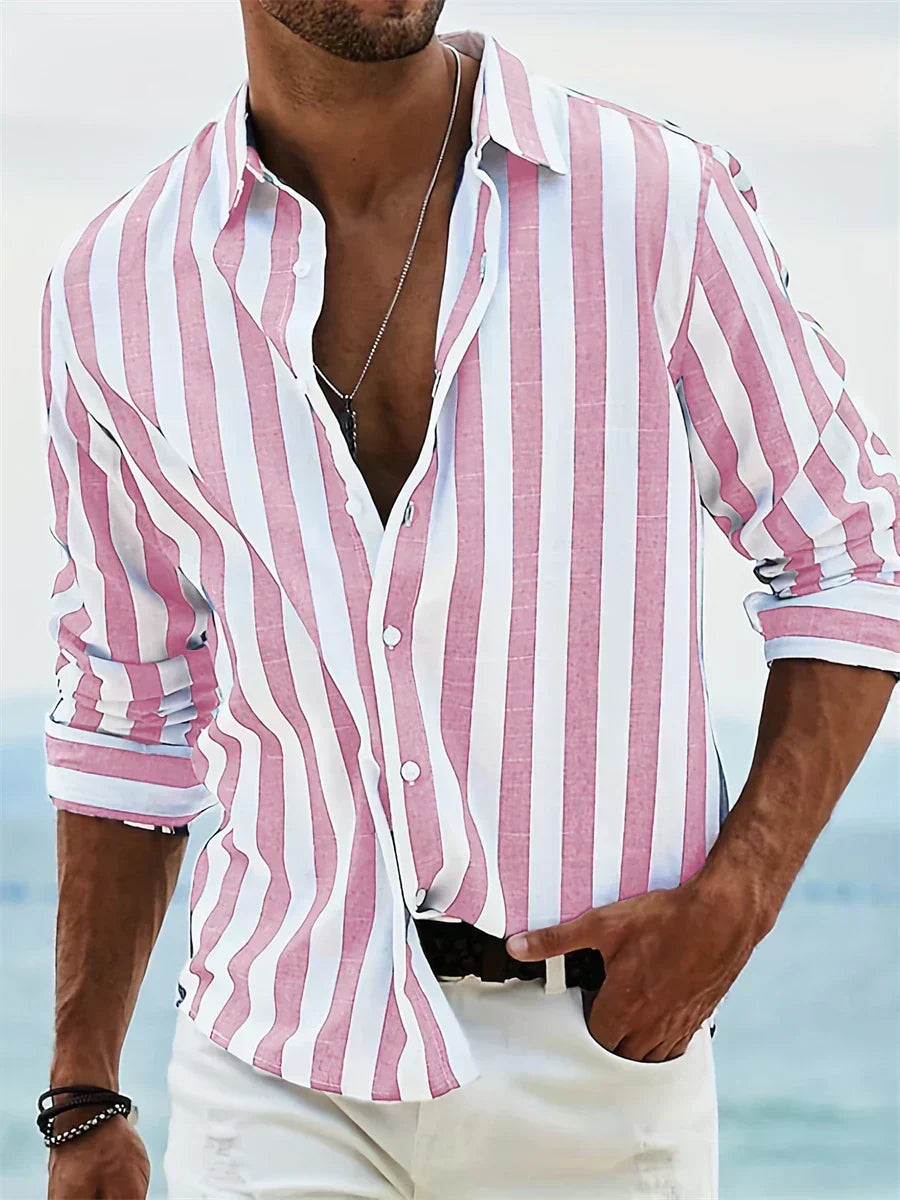 Leonardo | Camisa de Rayas Veraniega