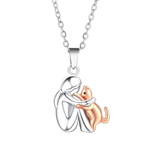 Mujer y Gato | Collar "Amistad Eterna"