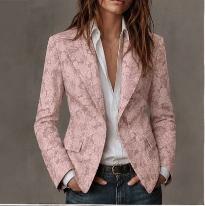 Estela | Blazer Jacquard de Cachemira Ajustado