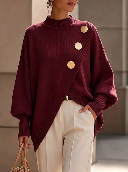 Rosalía | Jersey de Punto con Detalle de Botones