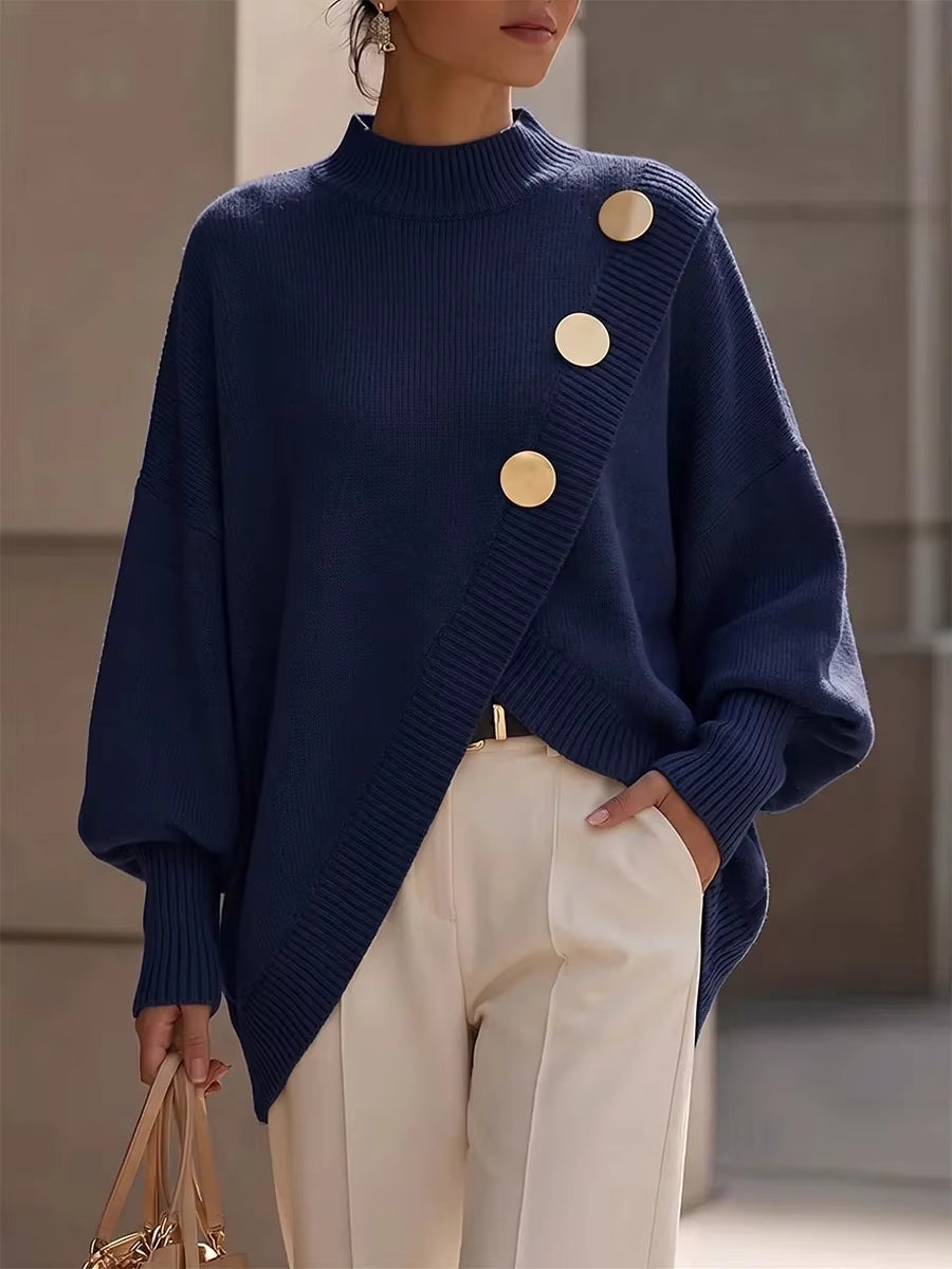 Rosalía | Jersey de Punto con Detalle de Botones