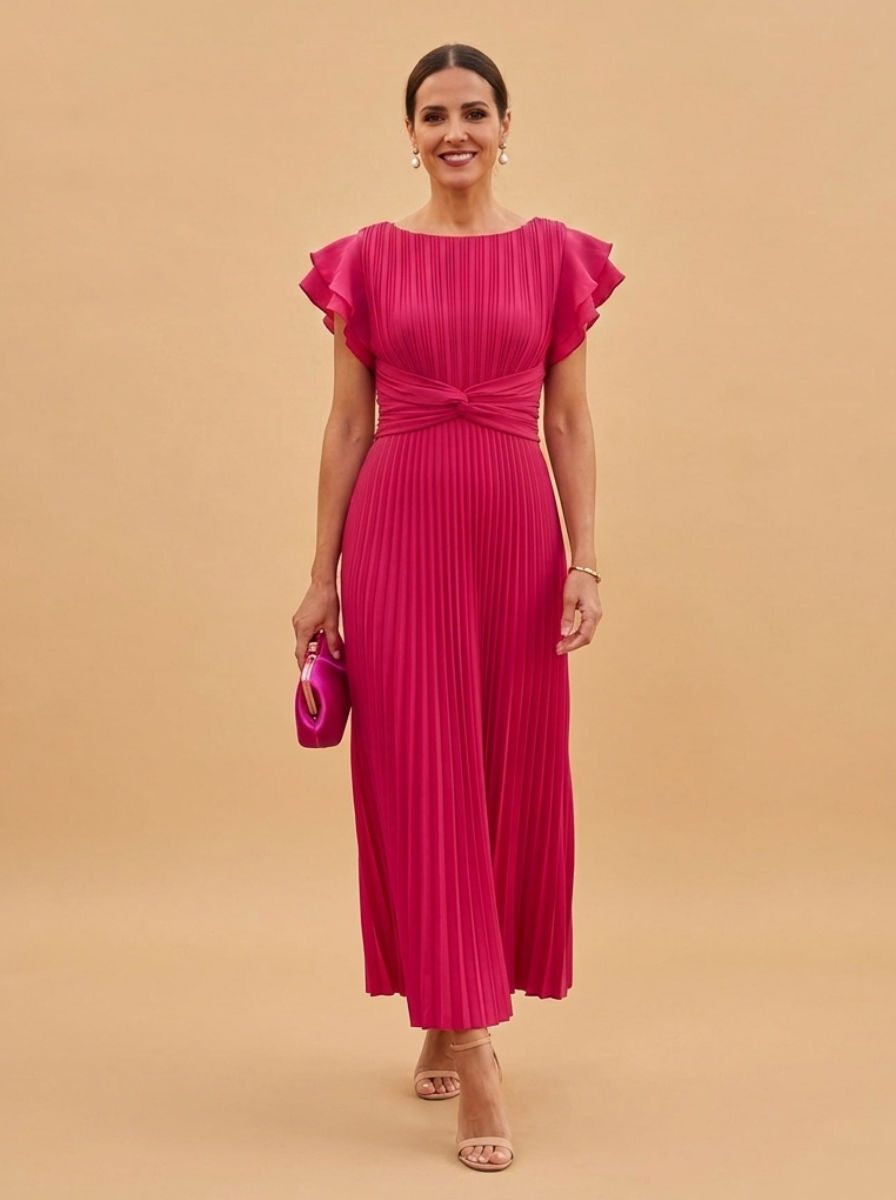 Luna | Elegante Vestido Largo con Cintura Anudada