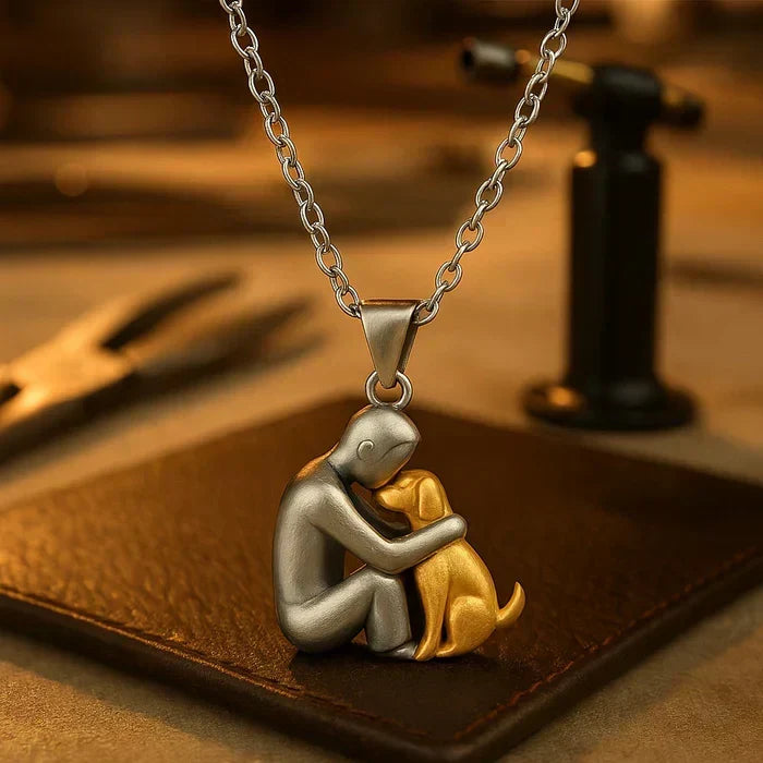 Colgante "Amistad Eterna" – Símbolo del Amor entre Mujer y Perro