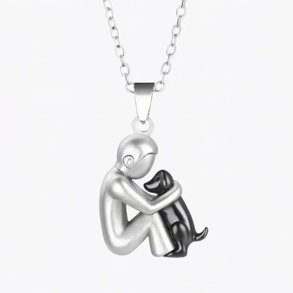 Colgante "Amistad Eterna" – Símbolo del Amor entre Mujer y Perro