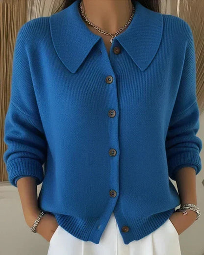Velia | Cárdigan con Cuello Camisero