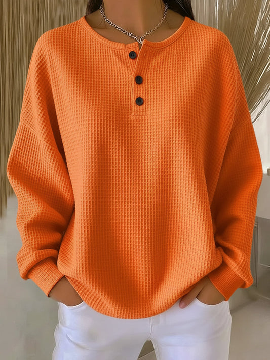 Miranda | Sudadera Henley Texturizada