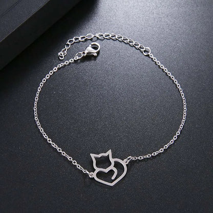 Gato | Pulsera con Corazón