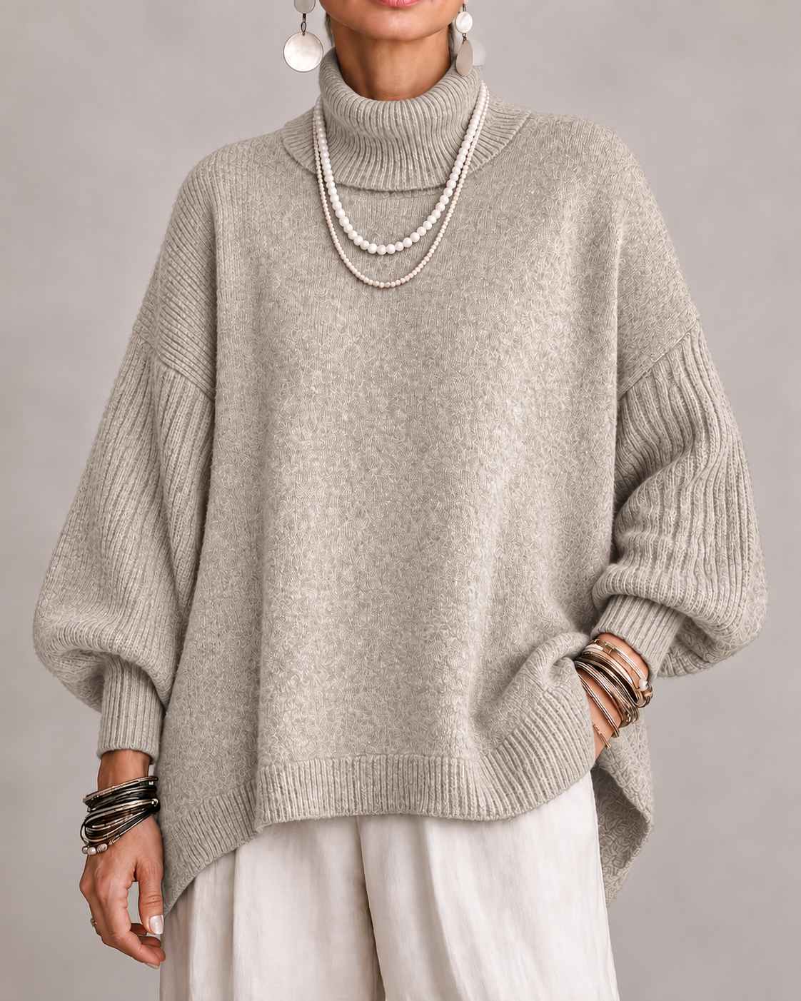 Catalina | Jersey Elegante de Cuello Alto
