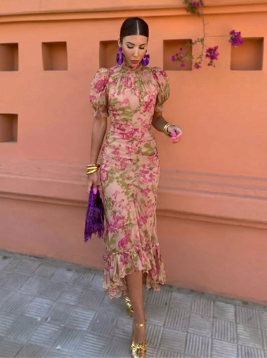 Felicidad | Vestido Floral con Rosas