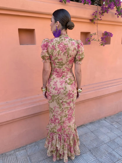 Felicidad | Vestido Floral con Rosas