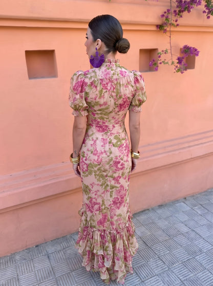 Felicidad | Vestido Floral con Rosas