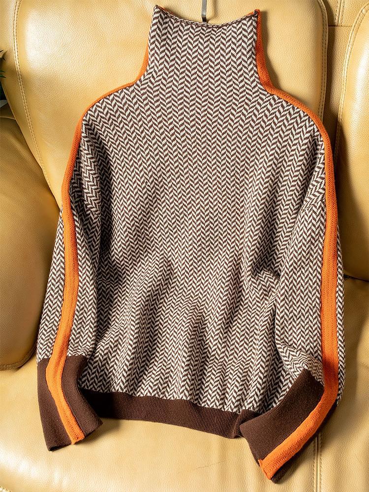 Jersey de Cuello Alto Chic en Cachemira - Elegancia de Clémence