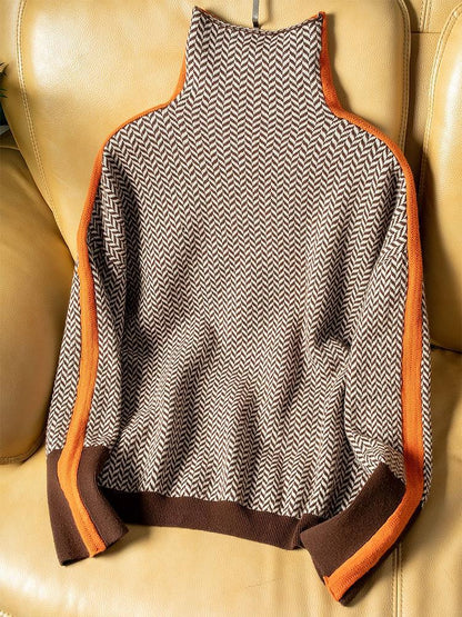Jersey de Cuello Alto Chic en Cachemira - Elegancia de Clémence