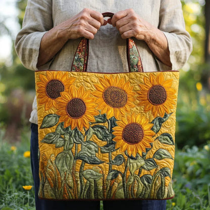 Bolso Clásico Acolchado - Girasoles