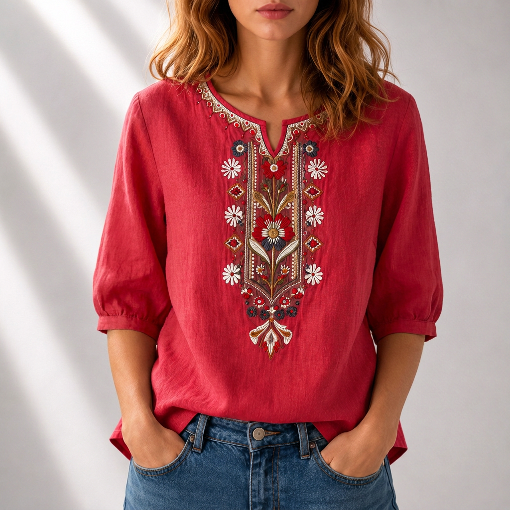 Blusa Seraphina Bordada Floral