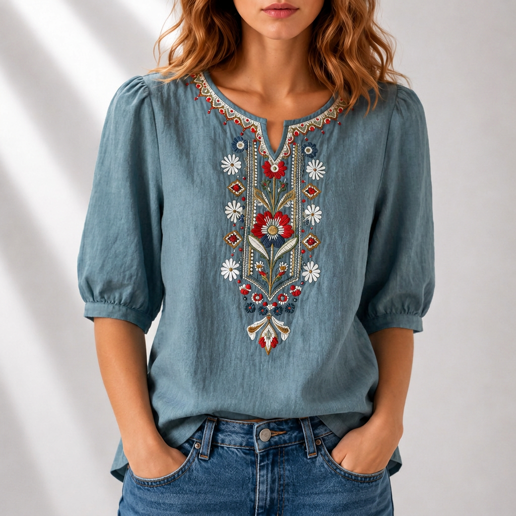 Blusa Seraphina Bordada Floral